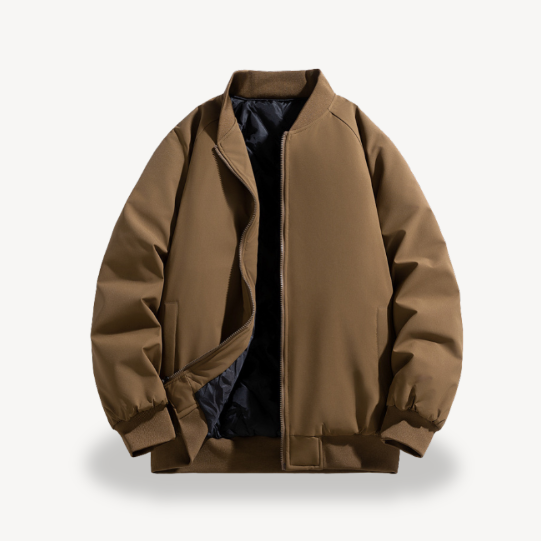 Men’s Classic Zip Bomber Jacket – Timeless Everyday Style