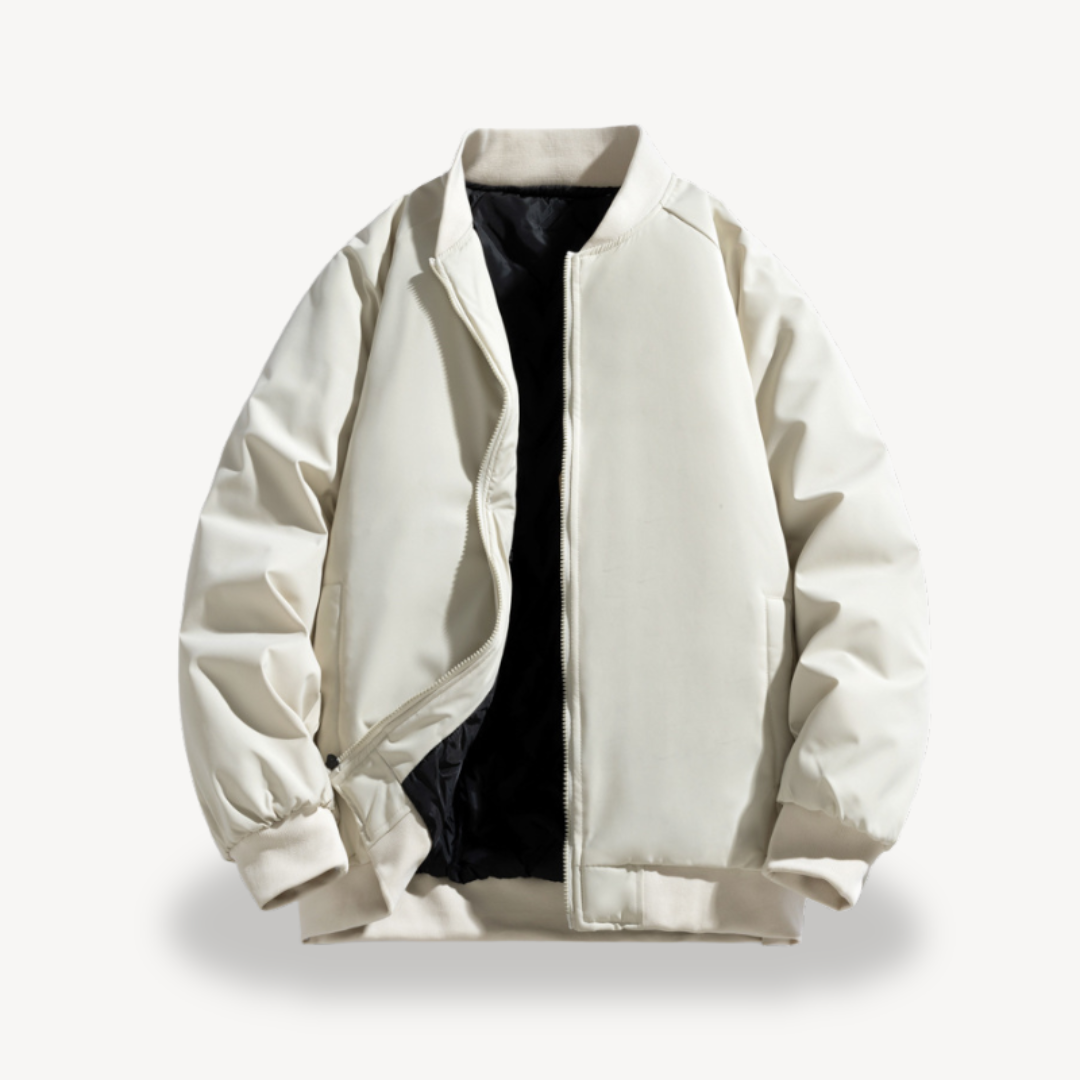 Men’s Classic Zip Bomber Jacket – Timeless Everyday Style