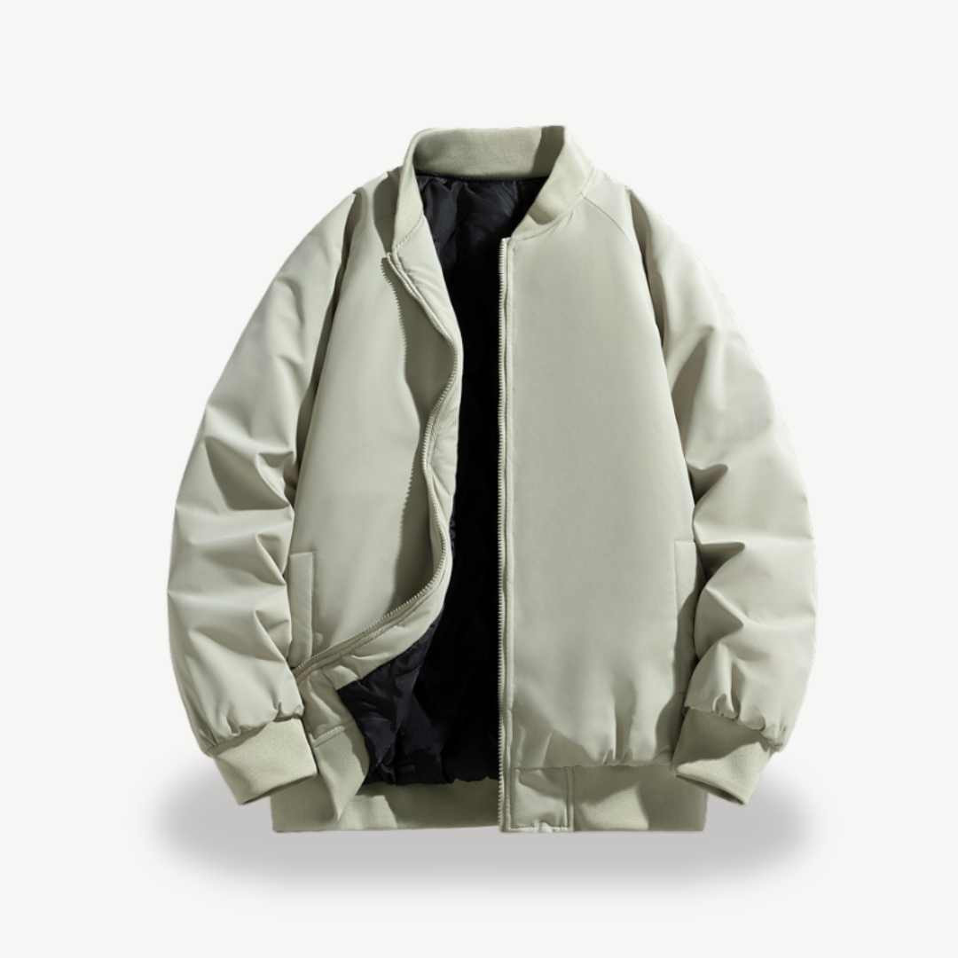 Men’s Classic Zip Bomber Jacket – Timeless Everyday Style