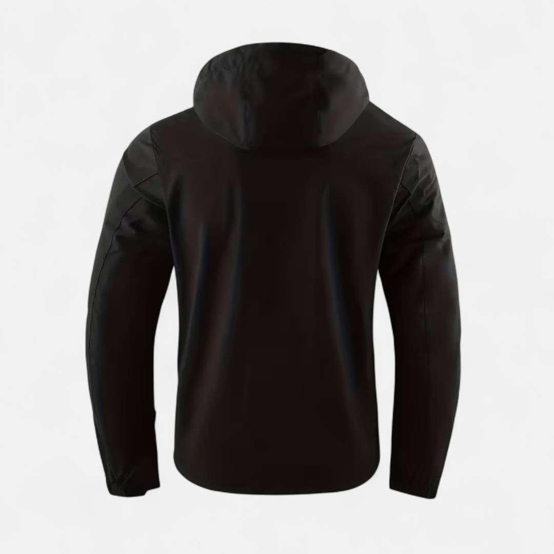 Men’s Minimal Zip Hooded Jacket – Clean Form, Modern Utility