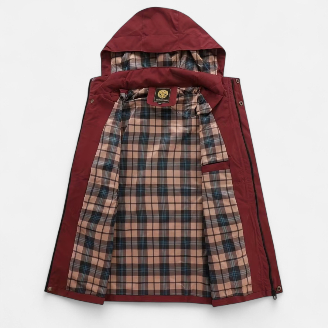 Men’s Minimal Zip Hooded Jacket – Clean Form, Modern Utility