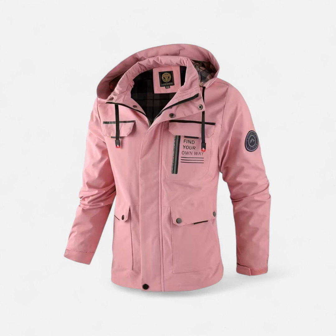 Men’s Minimal Zip Hooded Jacket – Clean Form, Modern Utility