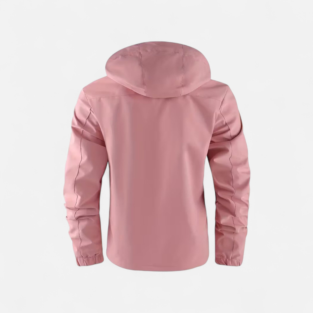 Men’s Minimal Zip Hooded Jacket – Clean Form, Modern Utility