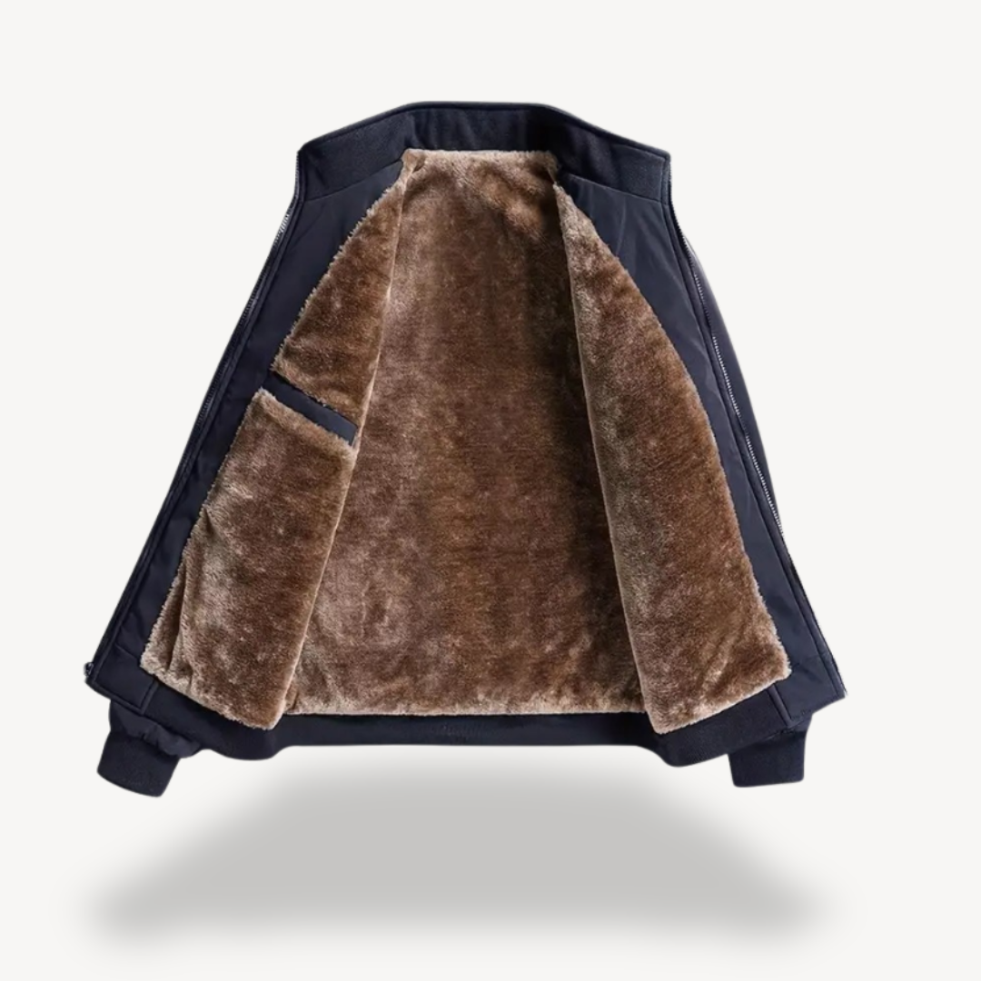 Men’s Tailored Zip Jacket with Lining – Sharp, Minimal Finish