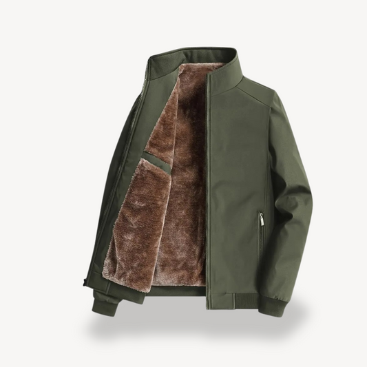 Men’s Tailored Zip Jacket with Lining – Sharp, Minimal Finish