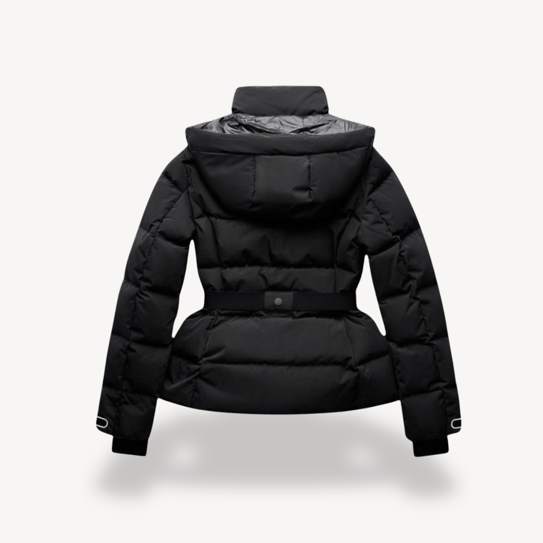 Women’s Belted Puffer Jacket – Defined Fit with a Refined Finish