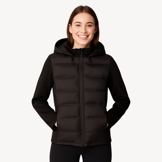 Women’s Longline Quilted Hooded Jacket – Lightweight Spring Layer
