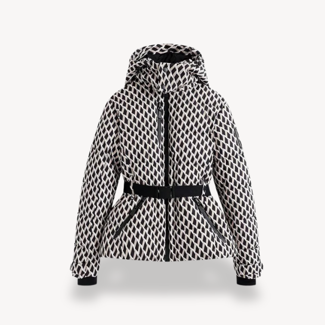 Women’s Quilted Belted Hooded Jacket – Defined Shape, Contemporary Style