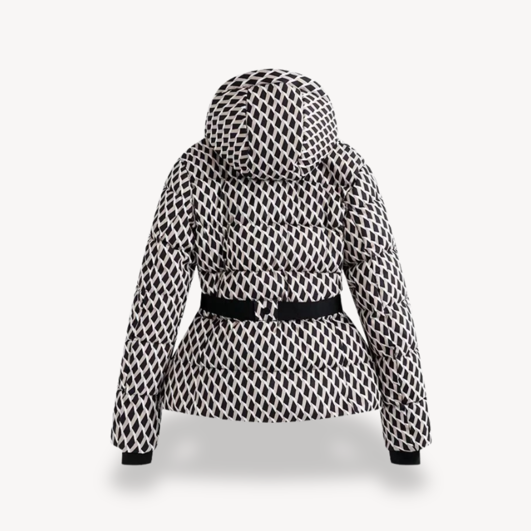 Women’s Quilted Belted Hooded Jacket – Defined Shape, Contemporary Style