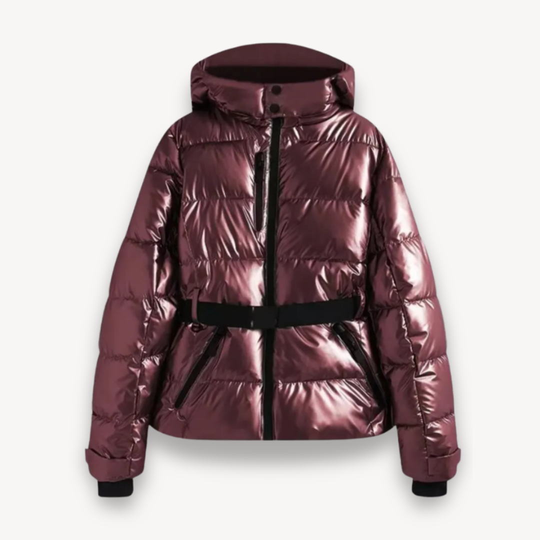 Women’s Quilted Belted Hooded Jacket – Defined Shape, Contemporary Style